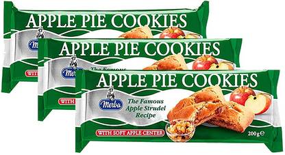 Merba Apple Pie Cookies |Delicious Apple Pie Cookies | 200g (Pack of 3) | (Imported) Cookies Biscuit