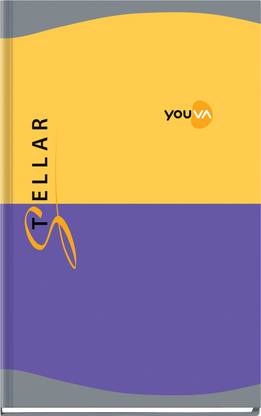 NAVNEET Youva Stellar Case Bound Long Register Notebook for Students Pack of 1 A3 Notebook Single Line 216 Pages