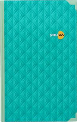 NAVNEET Youva Green Case Bound Long Register Notebook For Personal and Office use. A3 Notebook Single Line 288 Pages