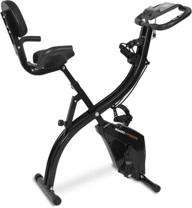 AGARO Empire Exercise Cycle, 3-in-1 Magnetic X-Bike, Indoor Recumbent, Sturdy Foldable Dual-Action Stationary Exercise Bike