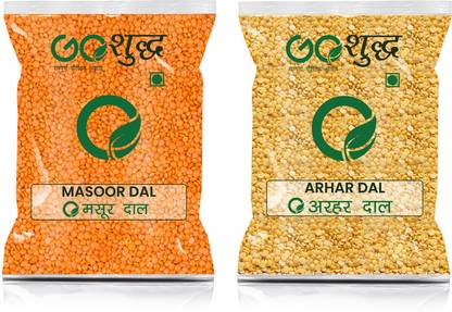 Goshudh Premium Quality Arhar And Masoor Dal Combo (750 g each) Combo