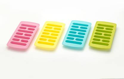 HELOVIA Long Stick Shaped Ice Cube Tray, Ice Cube for, Fruit Juice, Soft Drink Multicolor Plastic Ice Cube Tray