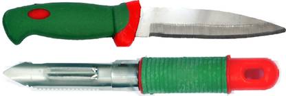 Nivel straight peeler with green knife combo Kitchen Tool Set