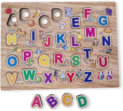 GREEN WAY Wooden Educational Creative learning A To Z English Alphabets Board Puzzle
