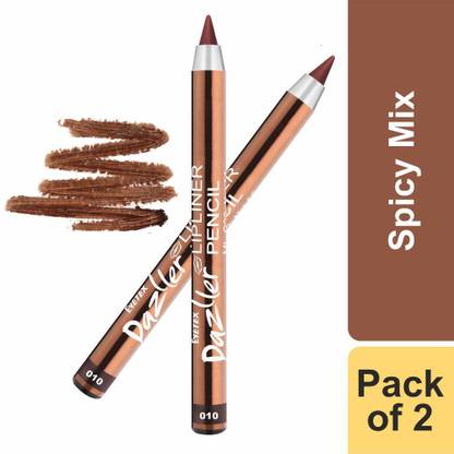 Eyetex Dazller Lipliner Pencil (With Built-In Sharpener), Matte Finish - 010 (Spicy Mix)