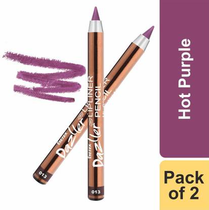 Eyetex Dazller Lipliner Pencil (With Built-In Sharpener), Matte Finish - 013 (Hot Purple)
