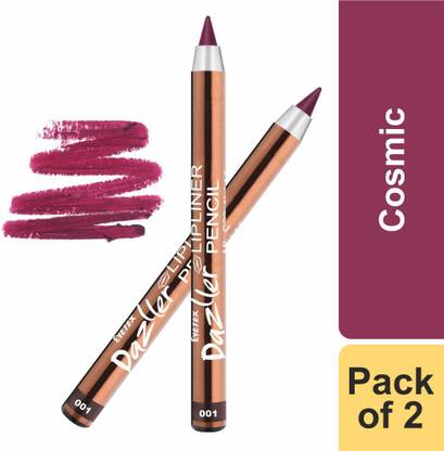 Eyetex Dazller Lipliner Pencil (With Built-In Sharpener), Matte Finish - 001 (Cosmic)