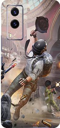CLAXA Pubg Hero Gun Game Vivo V21e Back Skin Guard, Pubg Hero Mobile Skin