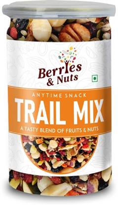 Berries And Nuts Super Trail Mix | 20+ Mixed Berries, Fruits, Nuts and Seeds I 200G Assorted Fruit, Assorted Seeds & Nuts