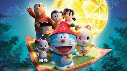 DORAEMON CARTTON CHARACTER HD WALLPAPER ON FINE ART PAPER Fine Art Print