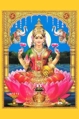 MAA LAXMI JI HIGH DEFINITION POSTER PRINT ON 13X19 INCHES Paper Print