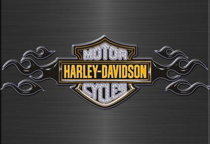 Harley Davidson bikes logo new no. 12 design Wall Poster Print on Art Paper 13x19 Inches Paper Print