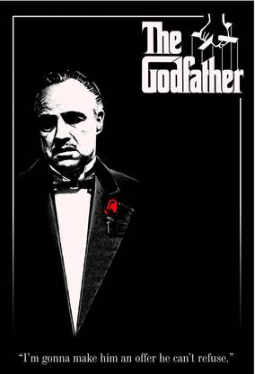 The Godfather ON GOOD QUALITY HD QUALITY WALLPAPER POSTER Fine Art Print