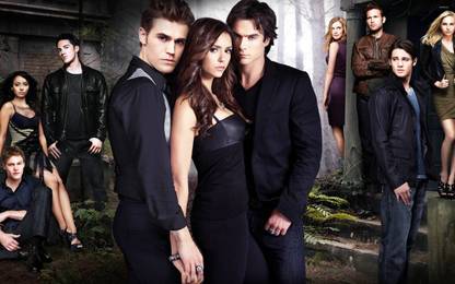 The Vampire Diaries ON GOOD QUALITY HD QUALITY WALLPAPER POSTER Fine Art Print