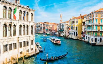 Venice Italy 4K 5K ON FINE ART PAPER HD QUALITY WALLPAPER POSTER Fine Art Print