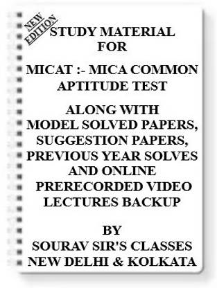 Study Material On Micat- Mica Common Aptitude Test [pack Of 4 Books] With Model Question Papers + Topicwise Analysis + Mcq Questions+ Special Practice Set