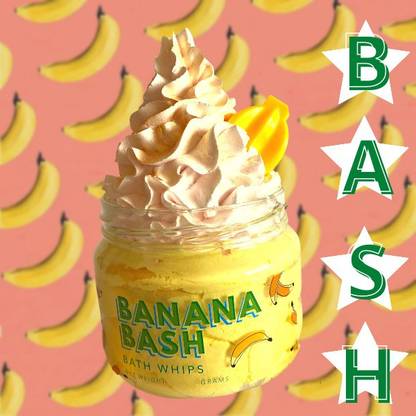 THE BUBBLE STORE BANANA BASH Bath Whips Hand Made & Frosted Soap Concept-Based Artisanal Soaps