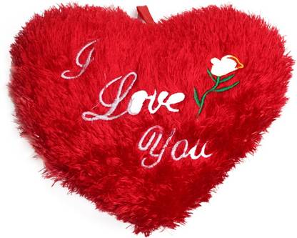 Khubi Gifts And Stationaries Soft Heart Shaped Pillow (I Love You) With Audio  - 26 cm