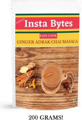 Insta Bytes ADRAK Chai Masala Ginger Tea Masala Powder with 100% Natural Ingredients Ginger Masala Tea Pouch
