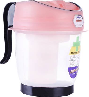 ULTIMATE Delux Vaporiser Steam Inhaler 4 Way Action, Vaporiser / Facial Steamer / Steam Inhaler ( Ice Pink ,Transparent ) Vaporizer
