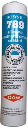 DOWSIL 789 Silicone Weatherproofing Sealant Cartridge, 300ml Aquarium Sealant