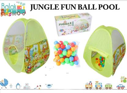 BALAK Jungle fun ball pool Baby bed / jungle print Bed