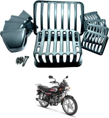 Zieozed ZD#4 Hero Splendor Plus Splendor Pro PVC Plastic Headlight & Indicator Grill Bike Headlight Grill