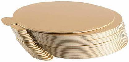 shizal Golden cake base half kg 7.5 inch diameter Paper Cake Server