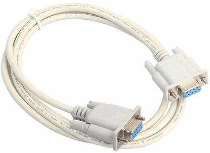 VSDHANDA Patch Cable 1.2 m Serial RS232 Female to Female Cable DB9 FTA Direct Connection 9 Pin,