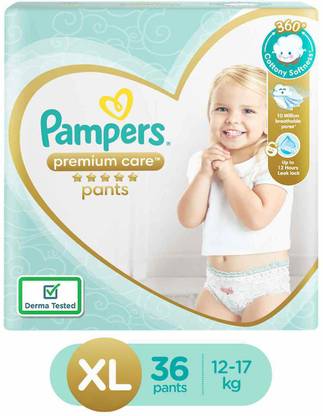 Pampers Premium Care Pants, Extra Large size baby diapers (XL), 36 Count - XL