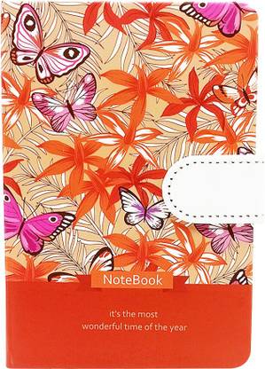Toy Jumble Cute 144 Pages Floral Printed Journal Notebook Diary with Magnetic Buckle Mini Note Book Ruling 144 Pages