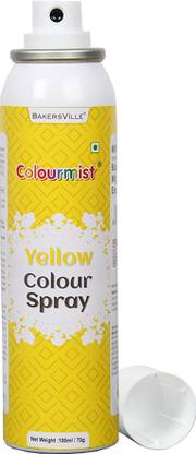Colourmist Premium Edible Colour Spray ( Yellow ), 100ml | Cake Decorating Spray Yellow