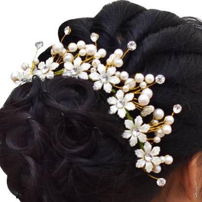 VANITY GLAM NEW HAIR ACCESSORIES FOR WEDDING WOMEN HAIR ACCESSORY ARTIFICIAL FLOWER Hair Chain