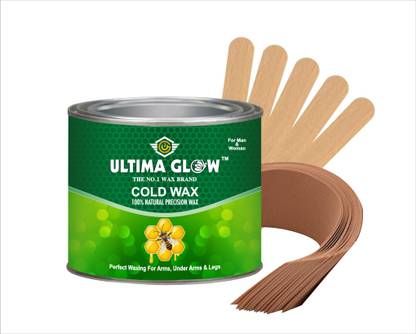Ultima glow cold wax 599.14 gram for smooth and Organic waxing on arms, legs and under arms strips and sticks Wax
