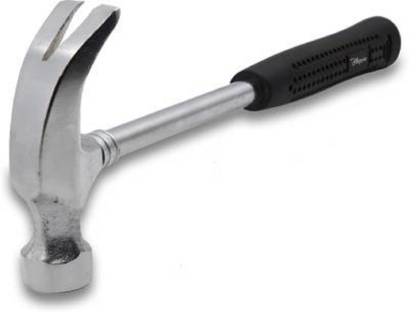 KHALIFA AND BADSHAH Curved Claw Hammer AA-8, Tubular Steel 1/2 Lb Handle Curved Claw Hammer Professional Carbon Steel Claw Hammer with Tubular Handle Curved Claw Hammer