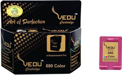 VEDU 680 Color HP DeskJet 1115,1118,2135, 2675, 2676, 2677, 2678 etc Tri-Color Ink Cartridge