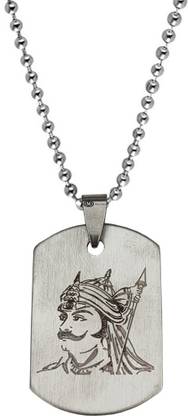 Shiv Jagdamba Bharat Ka Veer Putra Maharana Pratap Locket With Pendant SPn2022177 Sterling Silver Stainless Steel Pendant