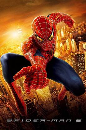 Spiderman 2 Official Movie ON GOOD QUALITY HD QUALITY WALLPAPER POSTER Fine Art Print