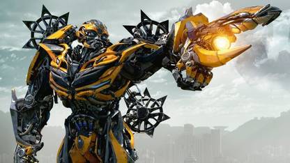 Movie Transformers Age Of Extinction Transformers Bumblebee ON HI QUALITY LARGE PRINT 36X24 INCHES Photographic Paper