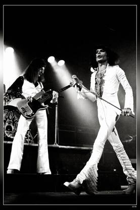 Queen A British Rock Band Freddie Mercury Brian May Roger Taylor John Deacon Matte Finish Poster Paper Print