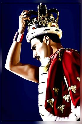 Queen A British Rock Band Freddie Mercury Brian May Roger Taylor John Deacon Matte Finish Poster Paper Print