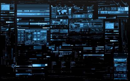 COMMAND AND CONQUER COMPUTERS CONSOLE DIGITAL ART FUTURISTIC HACKERS INTERFACE RAINMETER SCREENS TECHNOLOGY WALLPAPER ON HI QUALITY LARGE PRINT 36X24 INCHES Photographic Paper