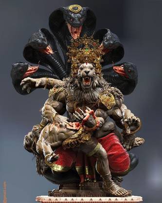 Lord Narasimha Avatar Poster Photographic Paper
