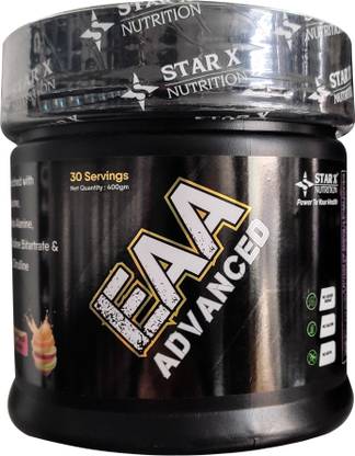Star X nutrition EAA ADVANCED + BCAA - Taurine, Beta Alanine & L-Citrulline (400 g, Fruit Punch) EAA (Essential Amino Acids)