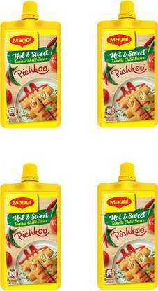 Maggi TOMATO CHILLI SAUCE HOT AND SWEET PICHKOO - 360G PACK OF 4 (90G X 4) Ketchup