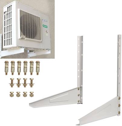 AMPEREUS High Quality Air Conditioner Outdoor Unit Stand 50 cm x 16 cm, 0.8 Ton to 2.0 Ton Shelf Bracket
