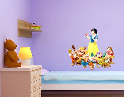 Crown Decals 55 cm decorative beautiful cartoon cinderella with misicians wall sticker Self Adhesive Sticker