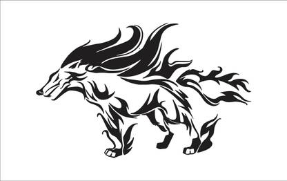 sp decals 50 cm abstract black decal decorative wolf wall sticker Self Adhesive Sticker