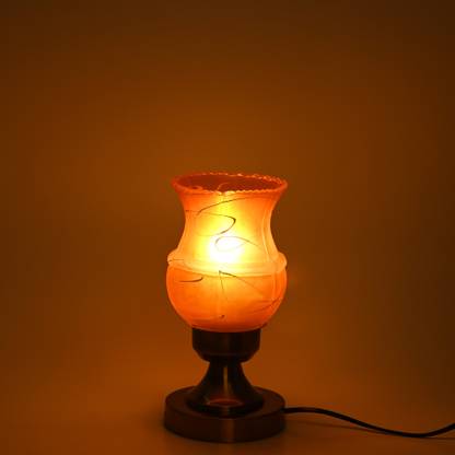 1st Time Decorative Metal Color Table Lamp With Hand Decorative Colorful Glass Shade Table Lamp