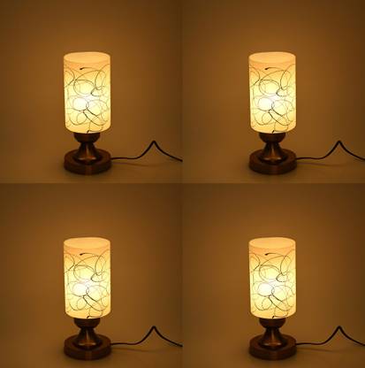 1st Time Decorative Metal Color Table Lamp With Hand Decorative Colorful Glass Shade Night Lamp